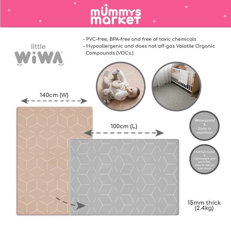 Little Wiwa Signatur Latte Sma Playmat (1m x 1.4m x 15mm)